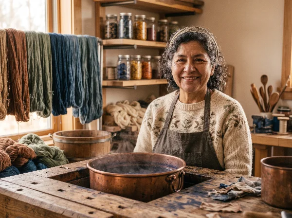 Natural dye materials