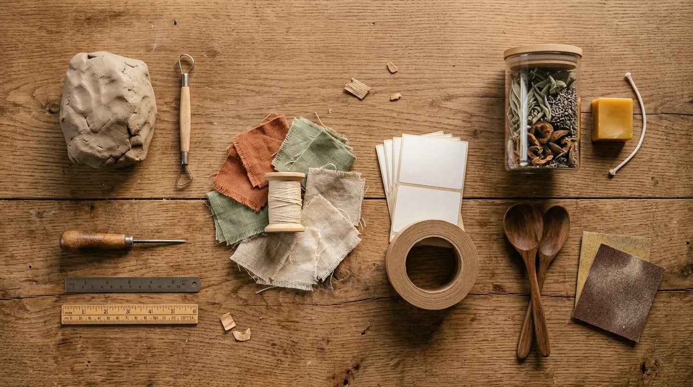 Workshop tools and materials for maker businesses